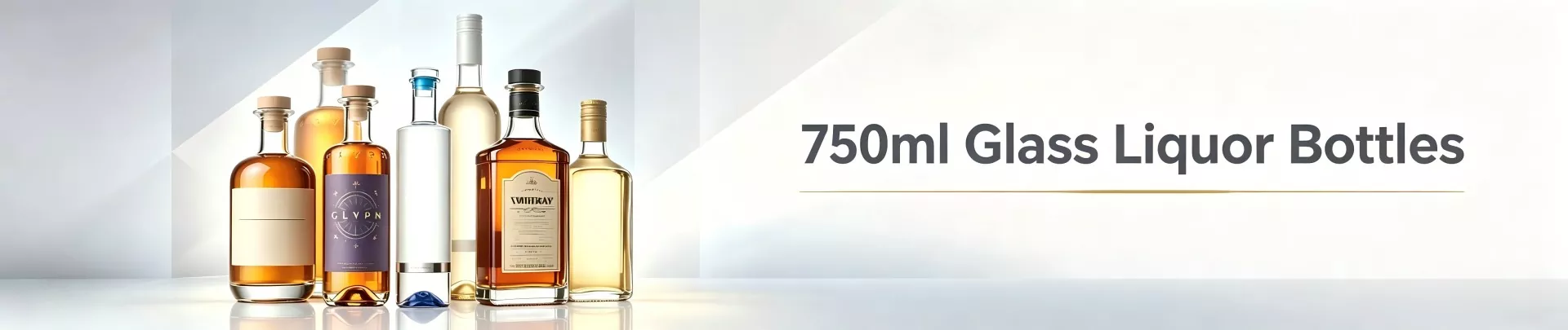 750ml شیشے کی شراب کی بوتلیں۔