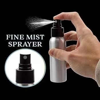 60ml (2oz) Mini Reusable Aluminum Fine Mist Spray Bottle